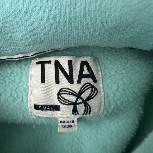 TNA Artitzia Hoodie Womens Small Blue Pullover Baltic Athleisure Spiro Logo - Picture 5 of 8